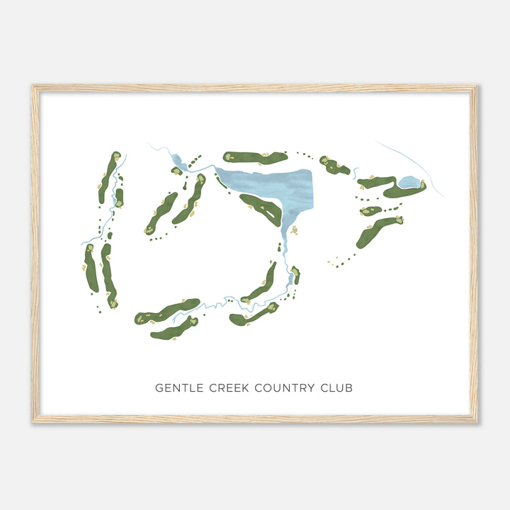 Print of Gentle Creek Country Club Modern Map
