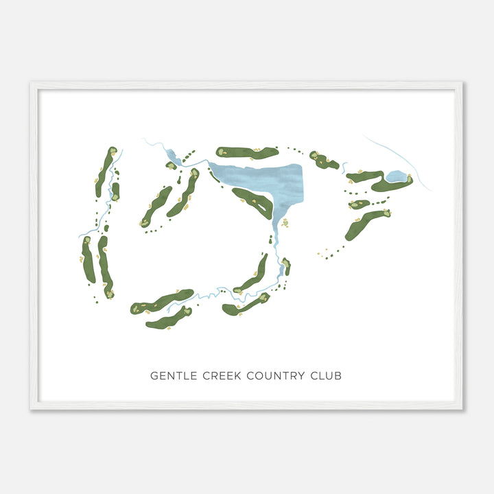 Print of Gentle Creek Country Club Modern Map