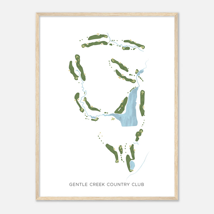 Print of Gentle Creek Country Club Modern Map