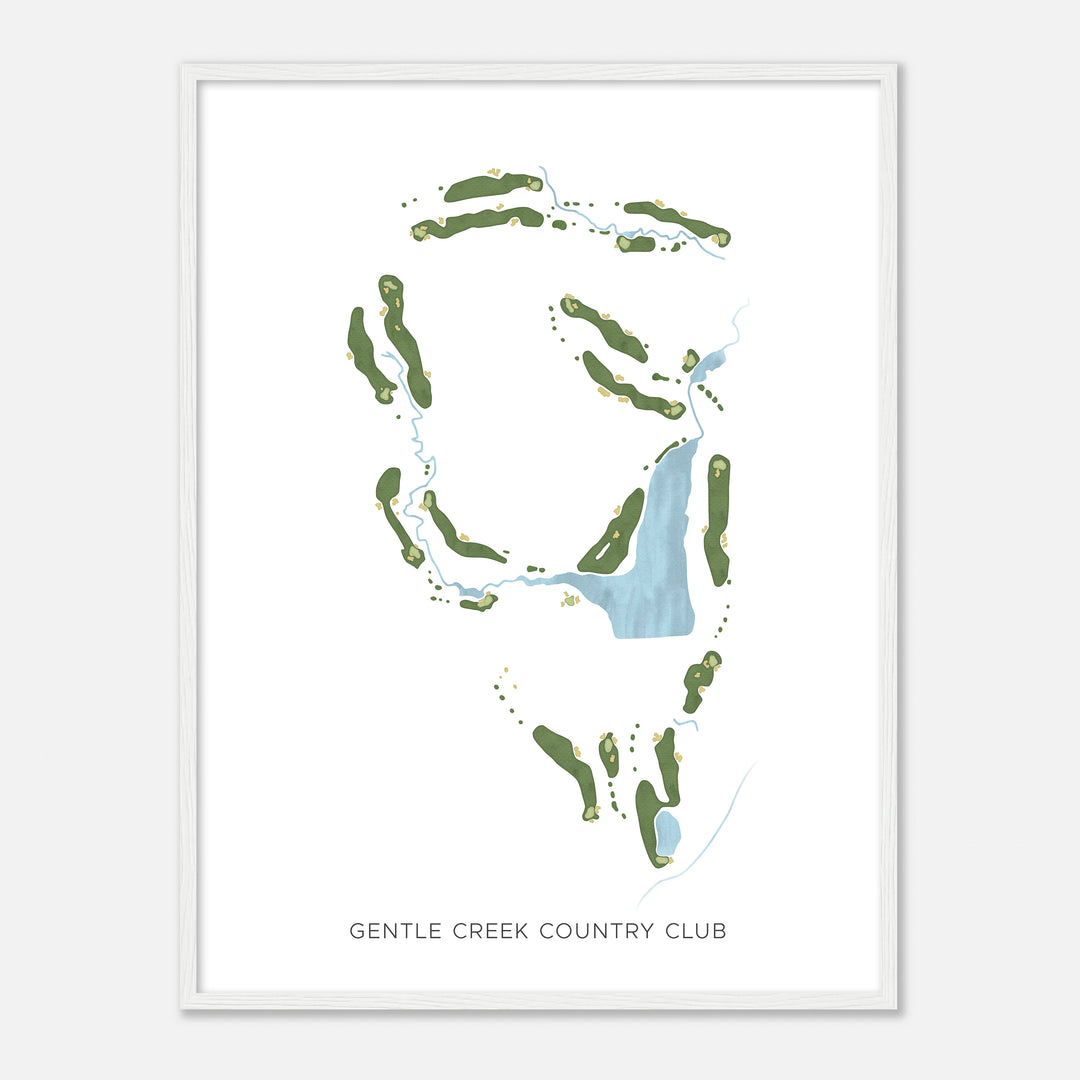 Print of Gentle Creek Country Club Modern Map