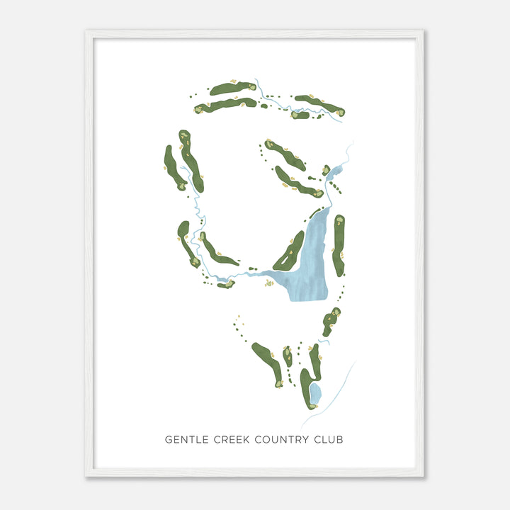 Print of Gentle Creek Country Club Modern Map