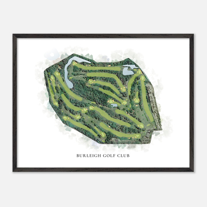 Print of Burleigh Golf Club Classic Map