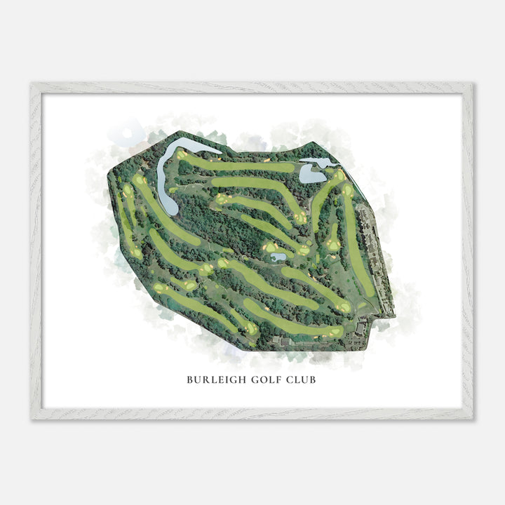 Print of Burleigh Golf Club Classic Map