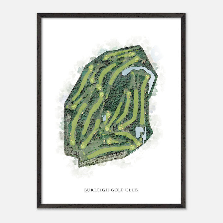 Print of Burleigh Golf Club Classic Map