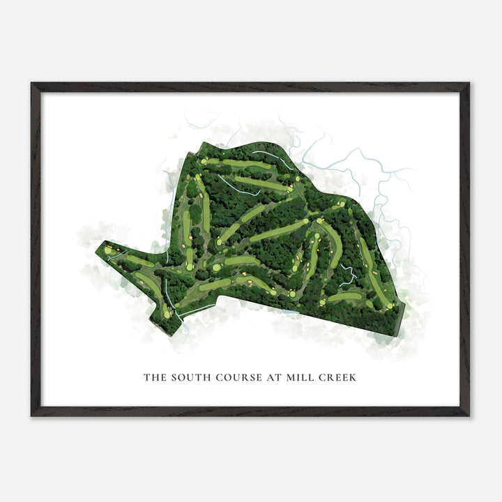 Print of The South Course At Mill Creek Classic Map