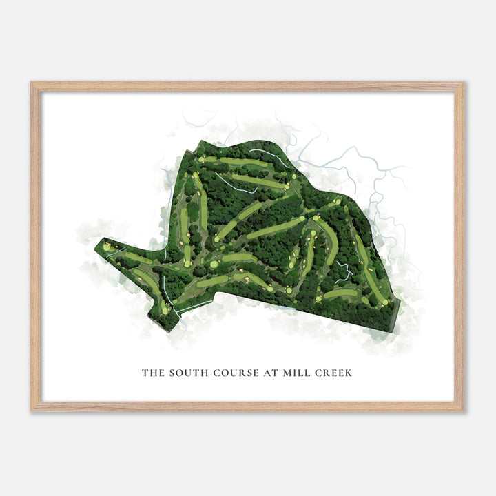 Print of The South Course At Mill Creek Classic Map