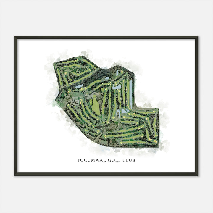 Print of Tocumwal Golf Club Classic Map