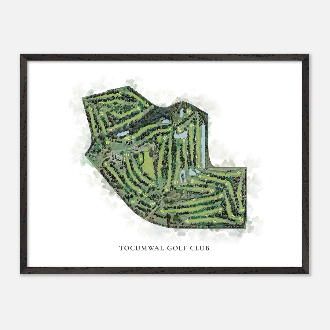 Print of Tocumwal Golf Club Classic Map