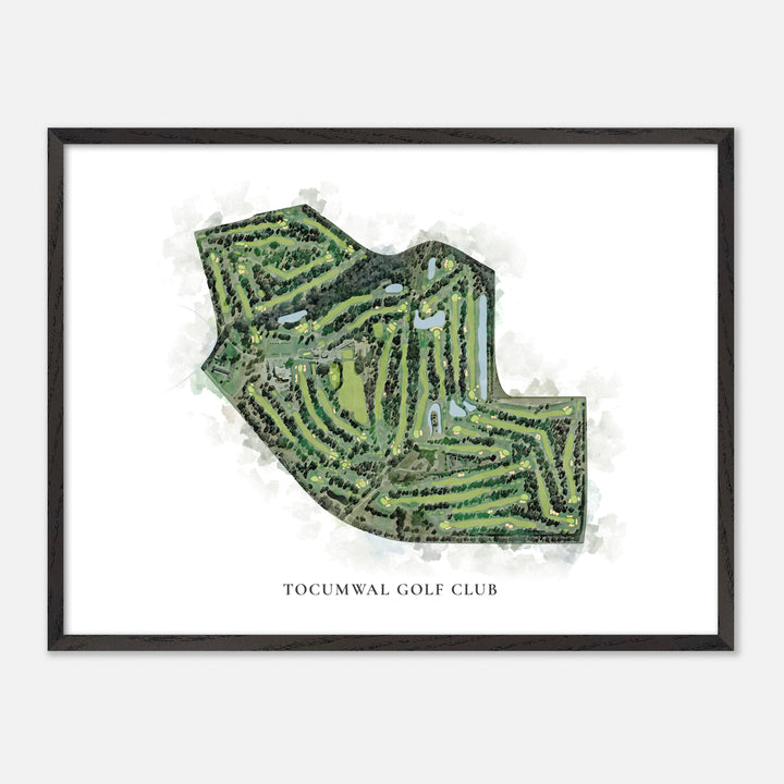 Print of Tocumwal Golf Club Classic Map