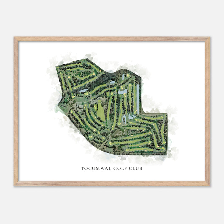 Print of Tocumwal Golf Club Classic Map