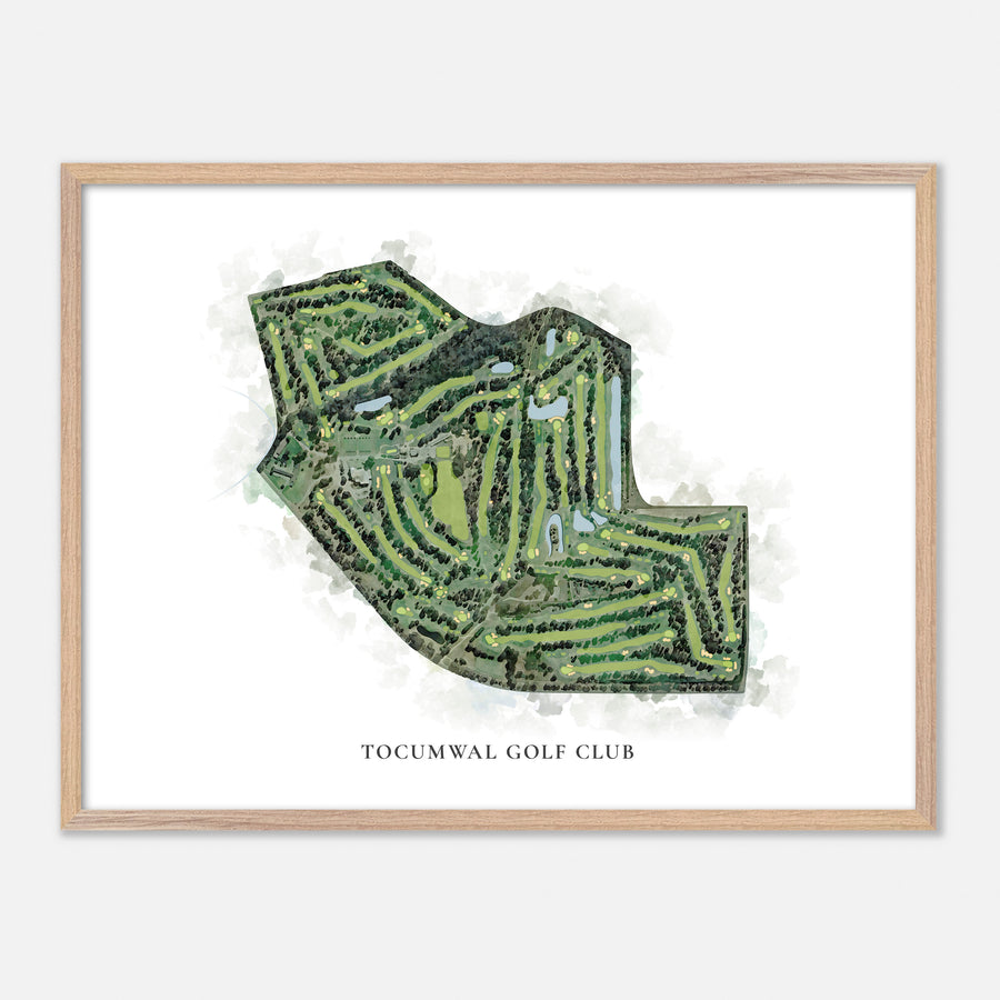 Print of Tocumwal Golf Club Classic Map