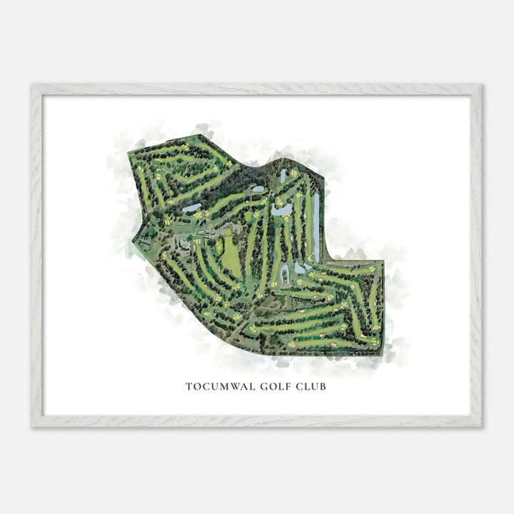 Print of Tocumwal Golf Club Classic Map