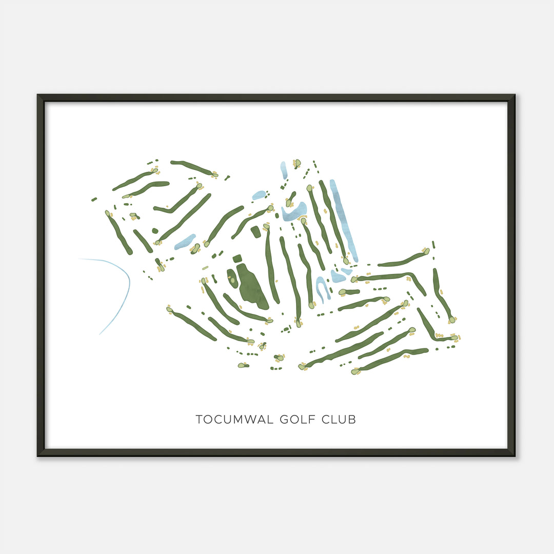 Print of Tocumwal Golf Club Modern Map