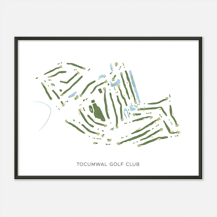 Print of Tocumwal Golf Club Modern Map