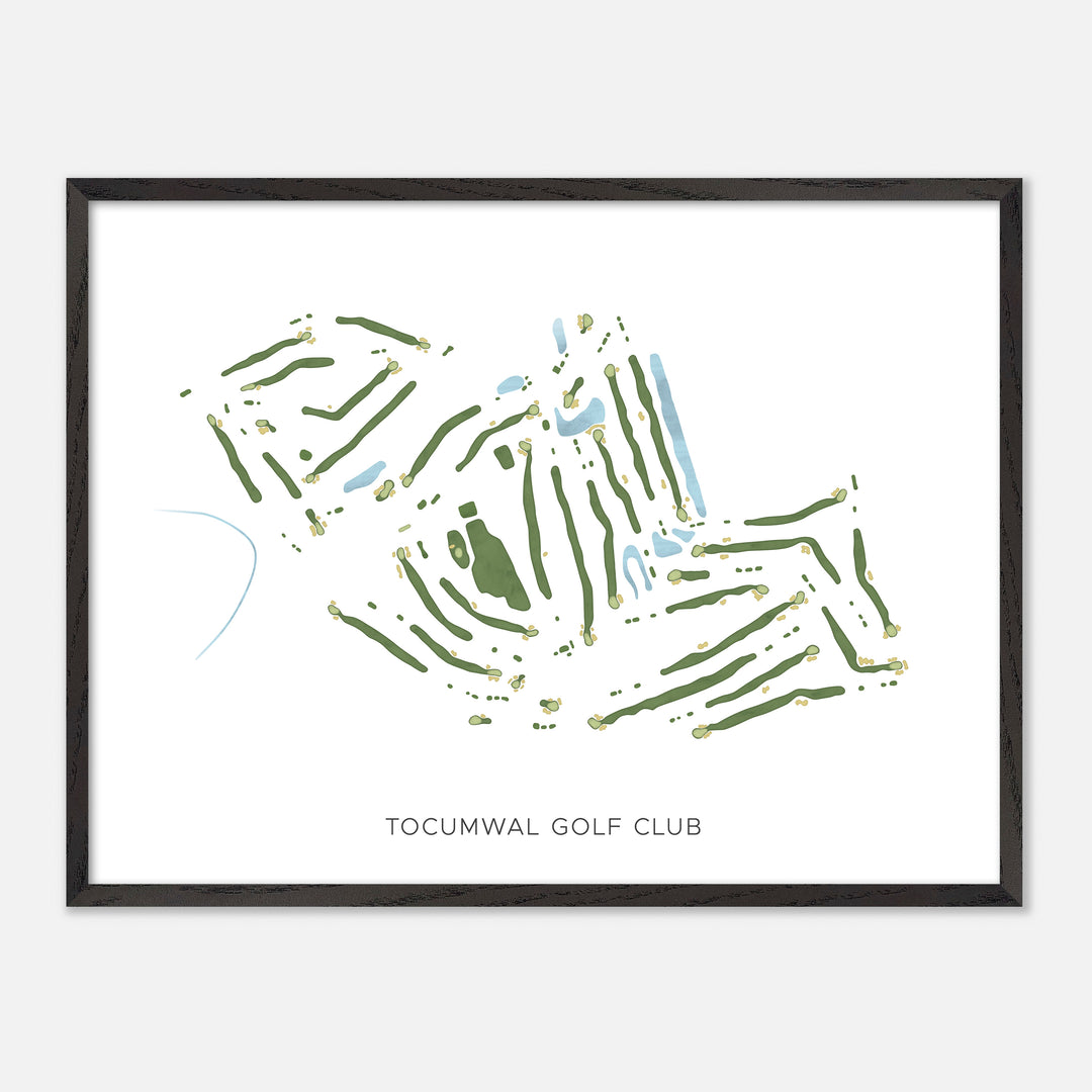 Print of Tocumwal Golf Club Modern Map