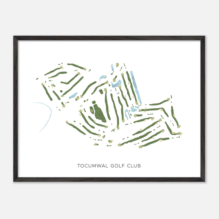 Print of Tocumwal Golf Club Modern Map
