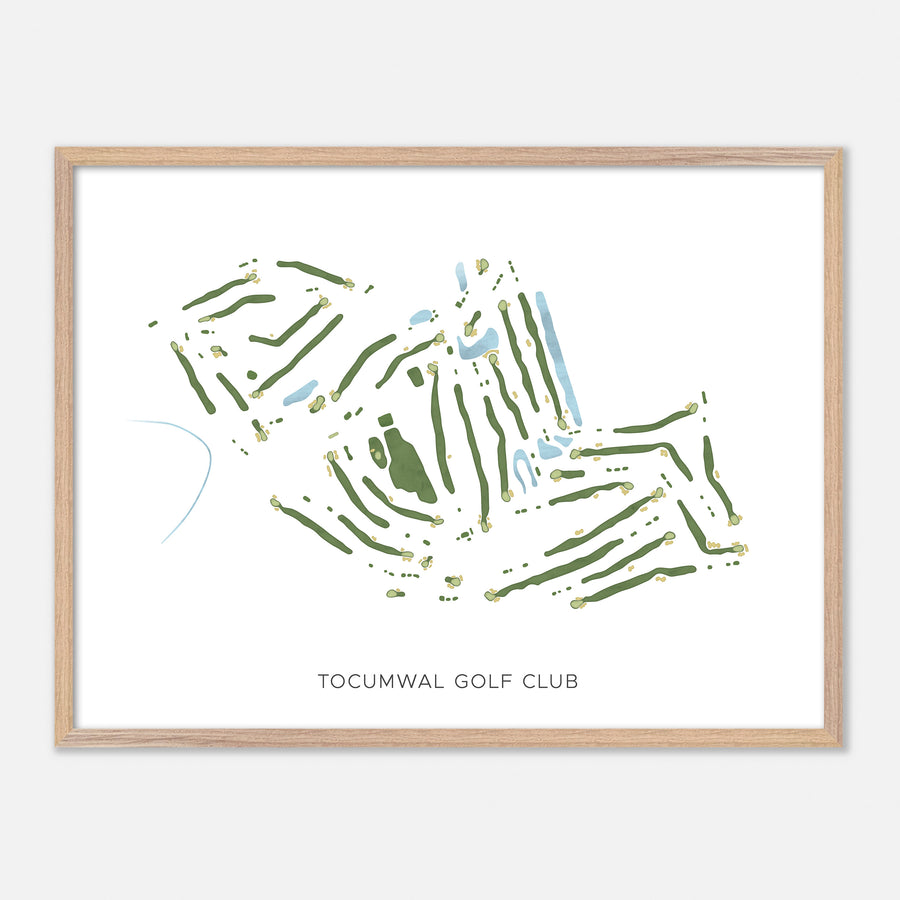 Print of Tocumwal Golf Club Modern Map
