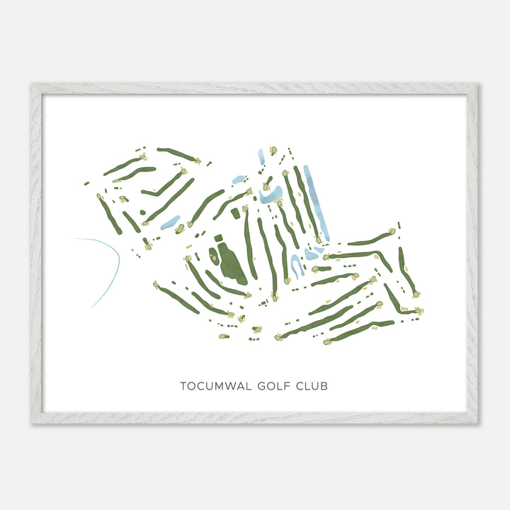 Print of Tocumwal Golf Club Modern Map
