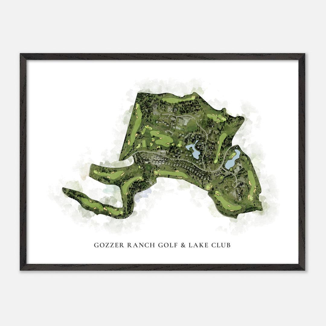 Print of Gozzer Ranch Golf & Lake Club Classic Map