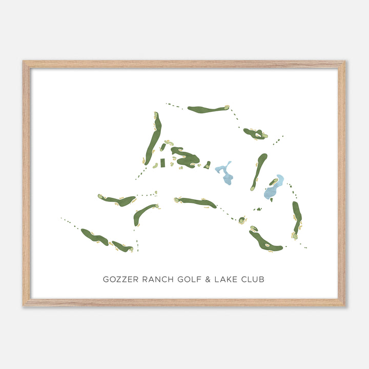 Print of Gozzer Ranch Golf & Lake Club Modern Map
