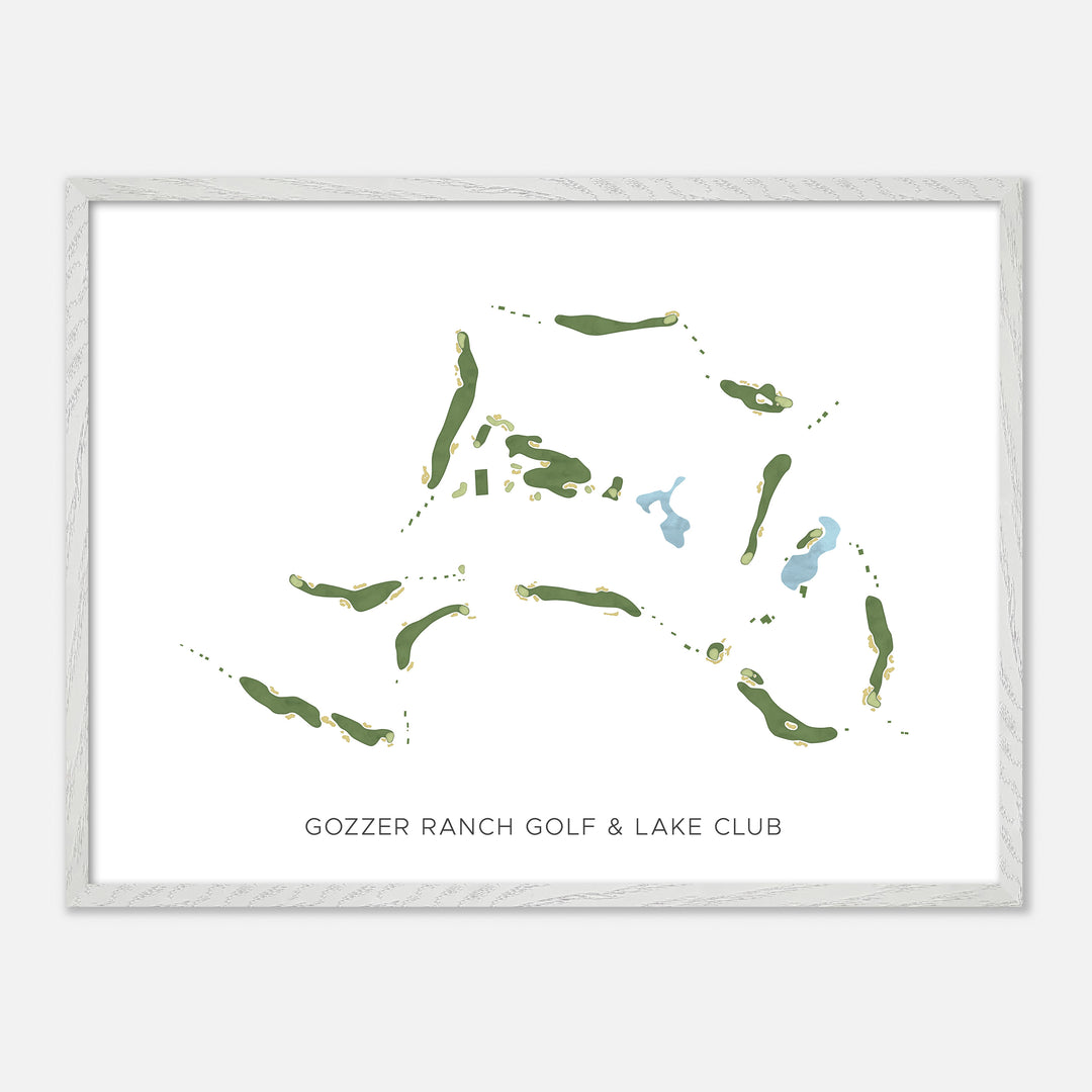 Print of Gozzer Ranch Golf & Lake Club Modern Map