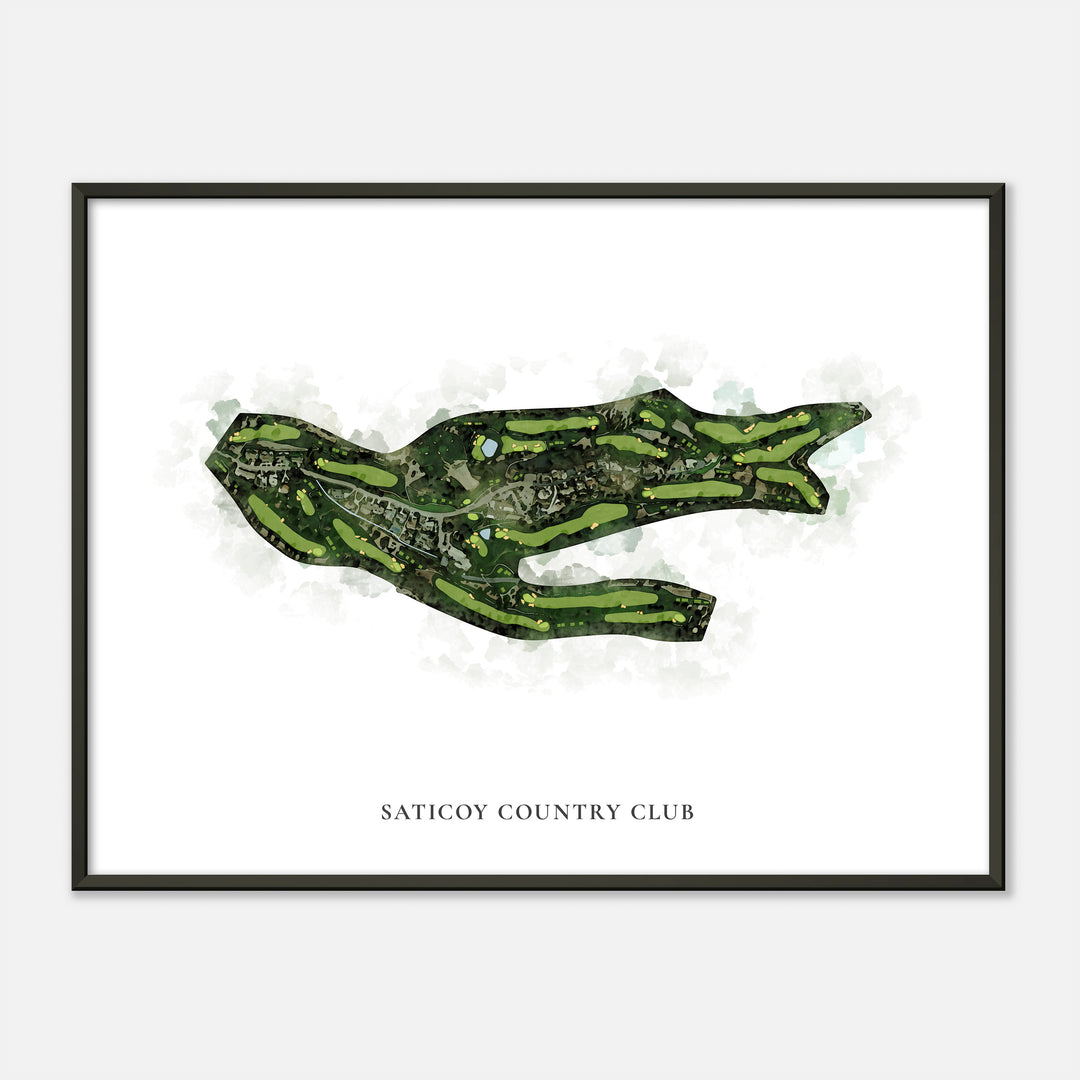 Print of Saticoy Country Club Classic Map