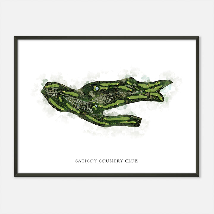 Print of Saticoy Country Club Classic Map