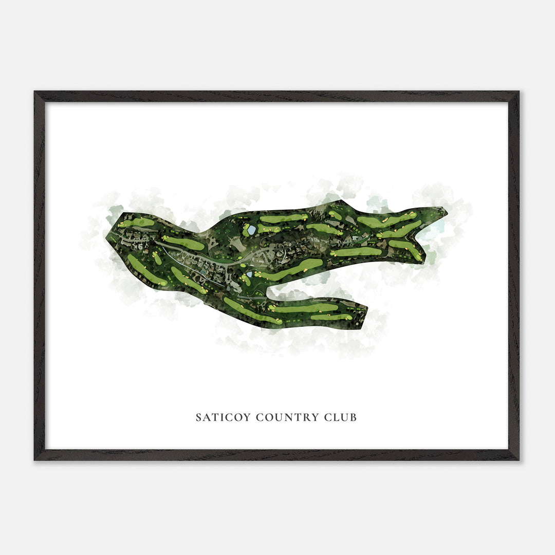 Print of Saticoy Country Club Classic Map