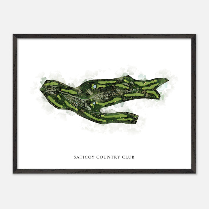 Print of Saticoy Country Club Classic Map