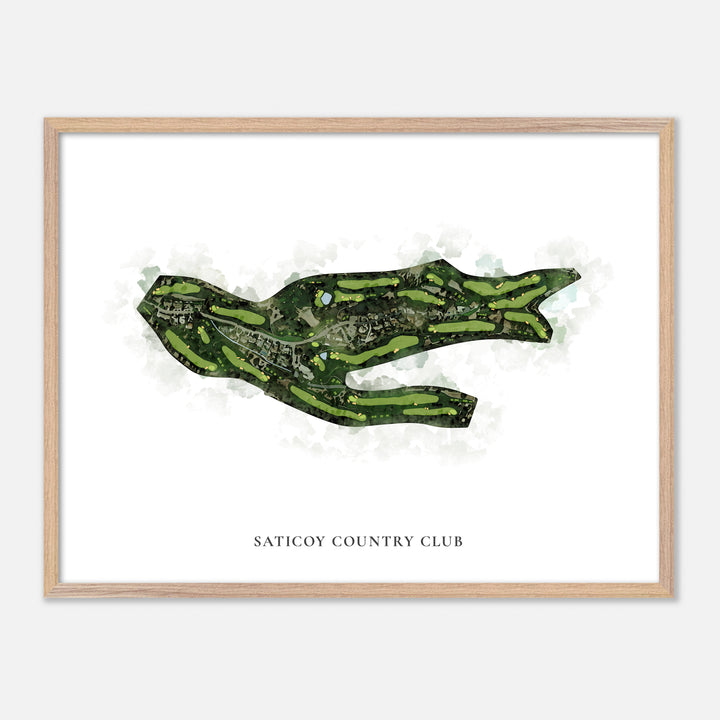 Print of Saticoy Country Club Classic Map
