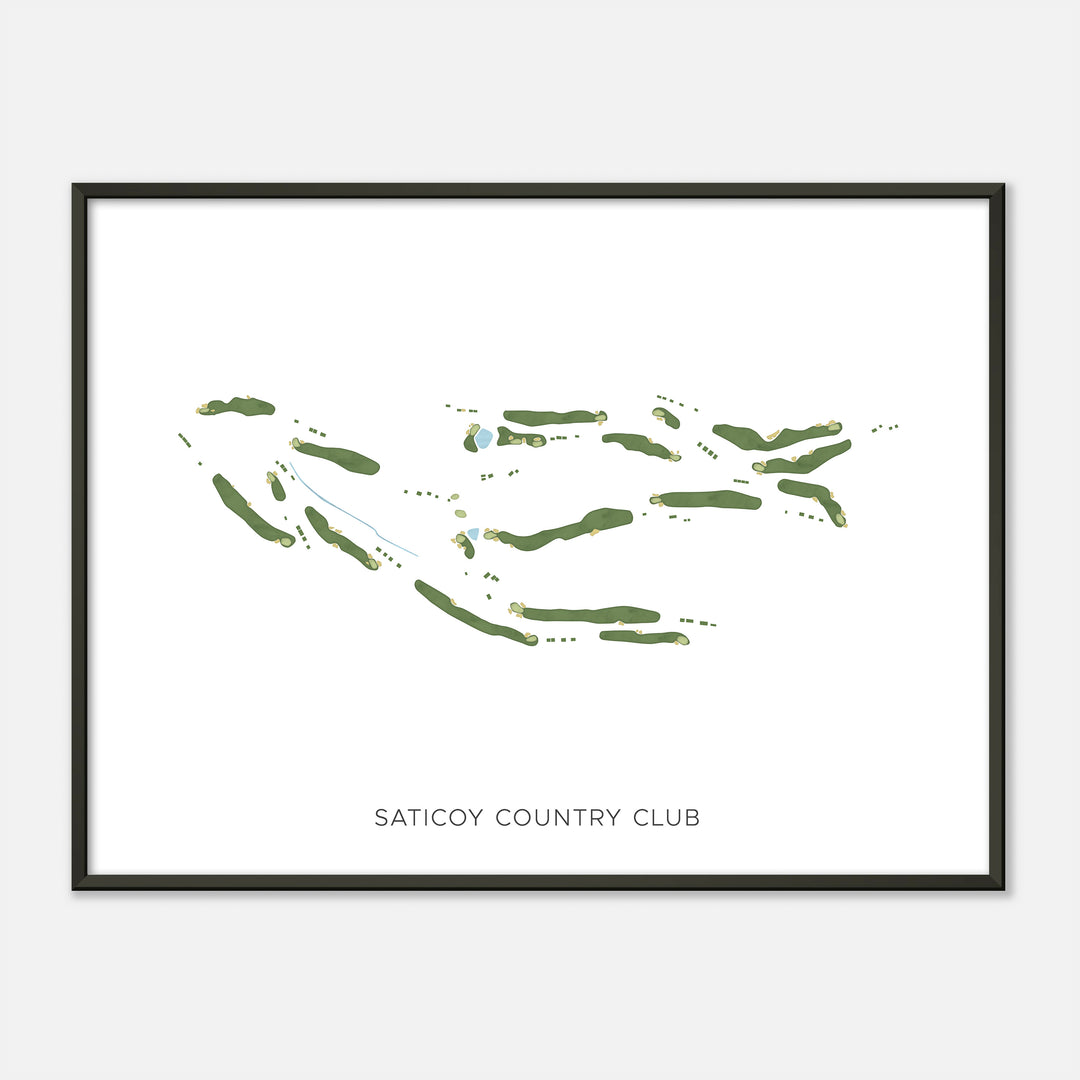 Print of Saticoy Country Club Modern Map