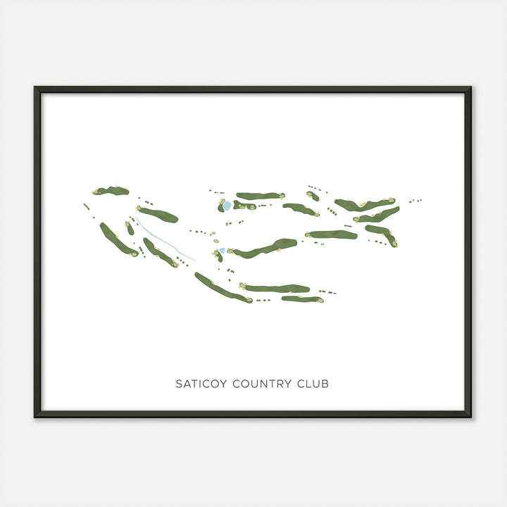 Print of Saticoy Country Club Modern Map