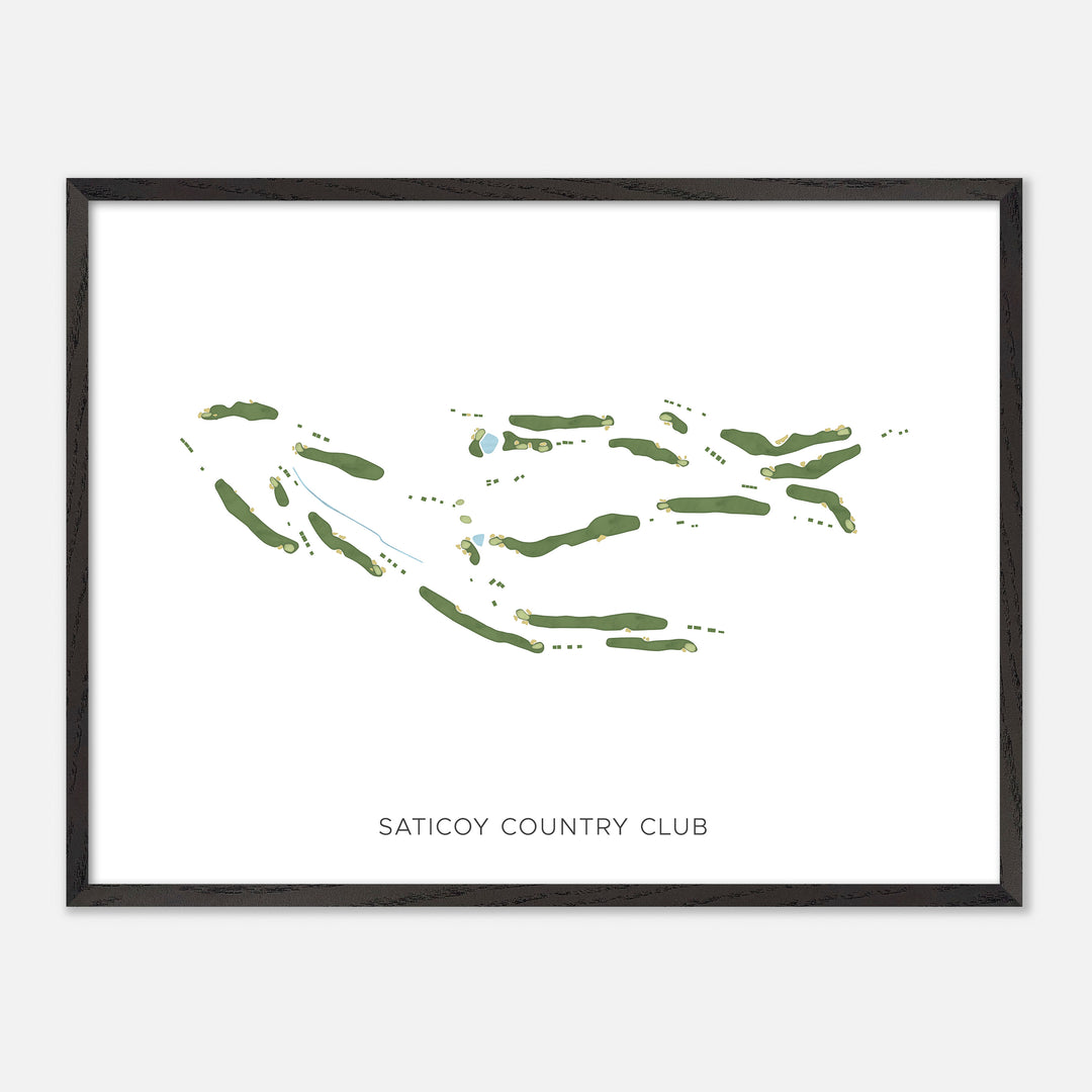 Print of Saticoy Country Club Modern Map