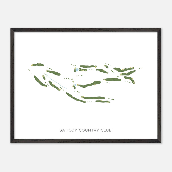 Print of Saticoy Country Club Modern Map
