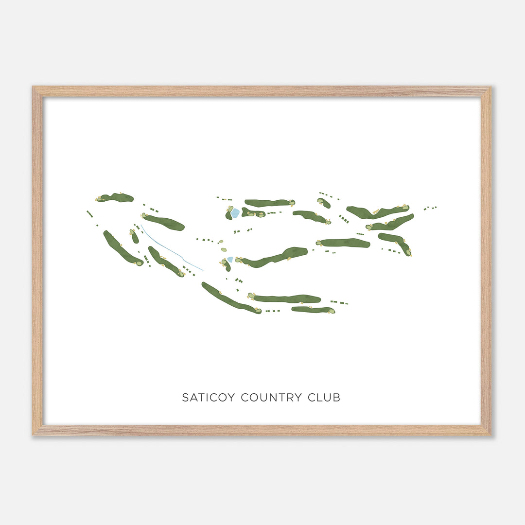 Print of Saticoy Country Club Modern Map
