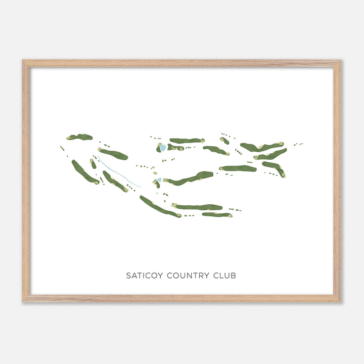 Print of Saticoy Country Club Modern Map