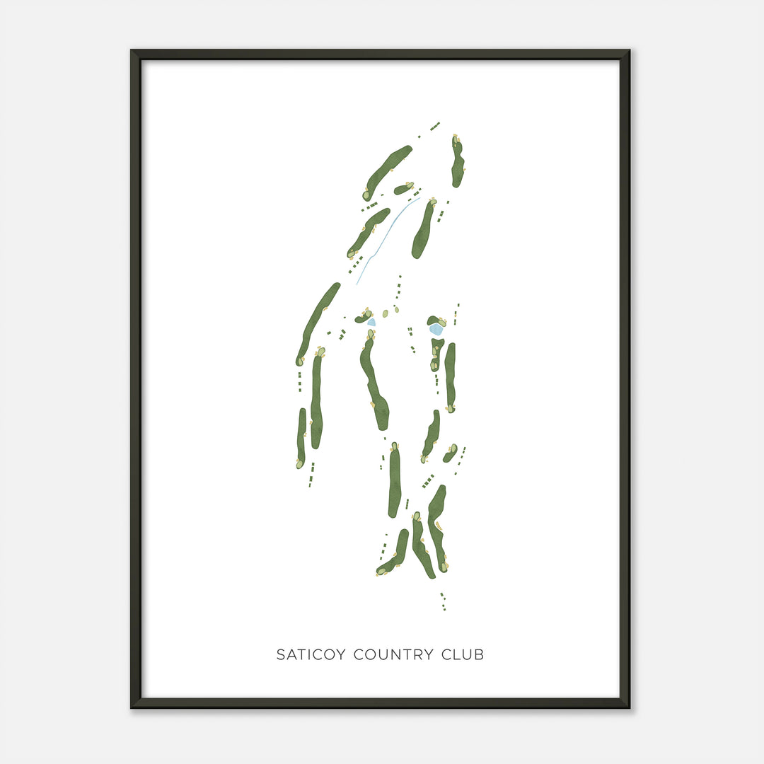 Print of Saticoy Country Club Modern Map