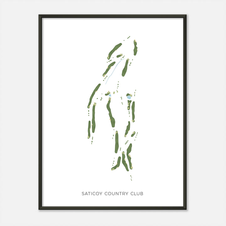 Print of Saticoy Country Club Modern Map