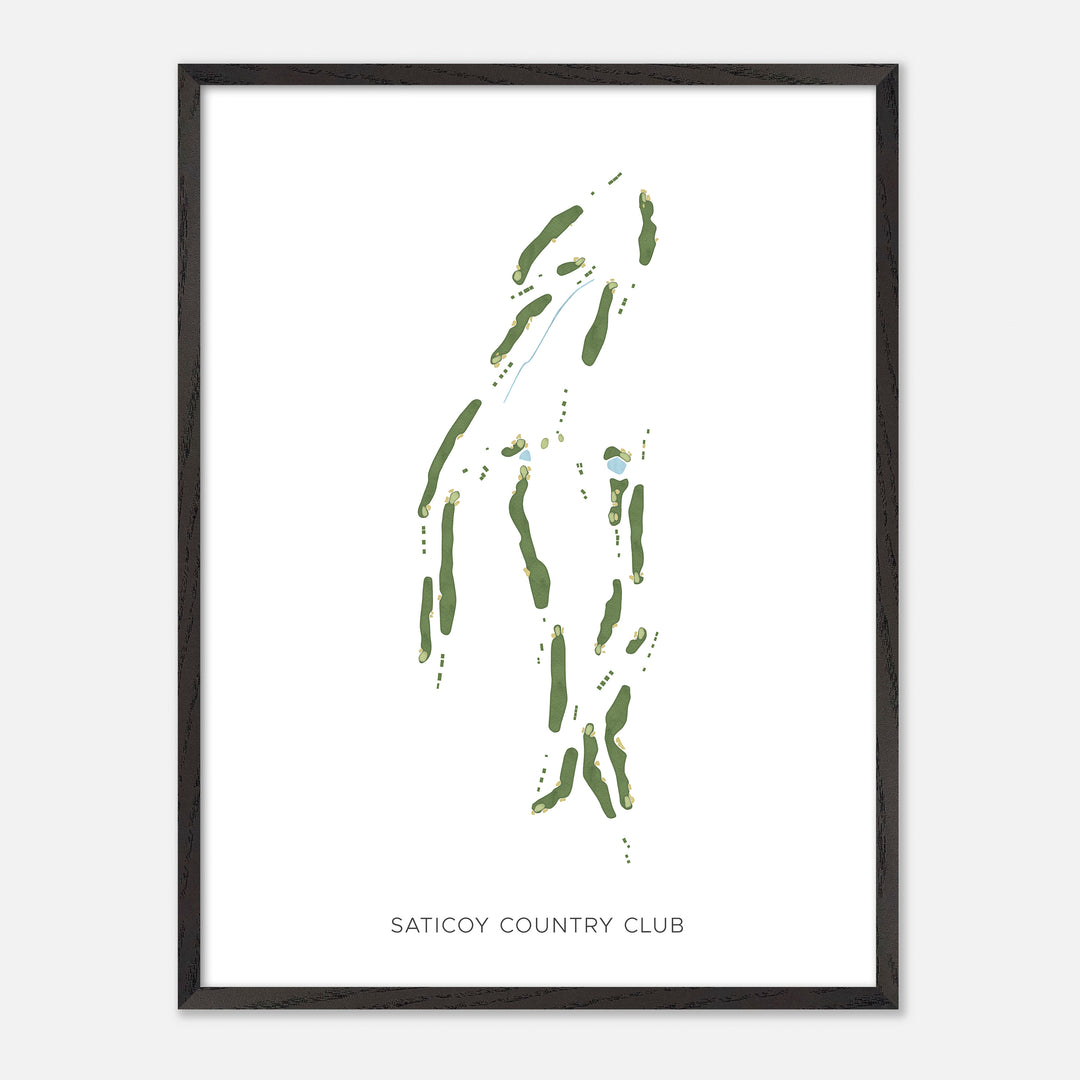 Print of Saticoy Country Club Modern Map