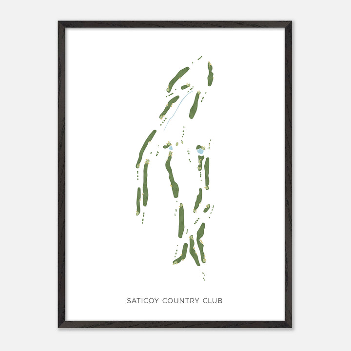 Print of Saticoy Country Club Modern Map