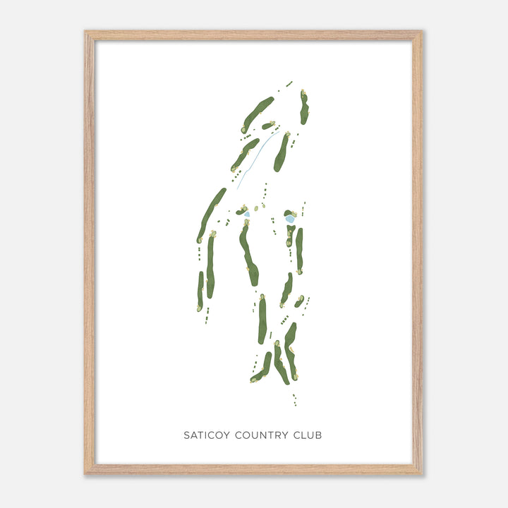 Print of Saticoy Country Club Modern Map