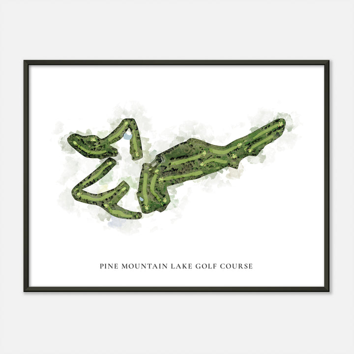 Print of Pine Mountain Lake Golf Course Classic Map