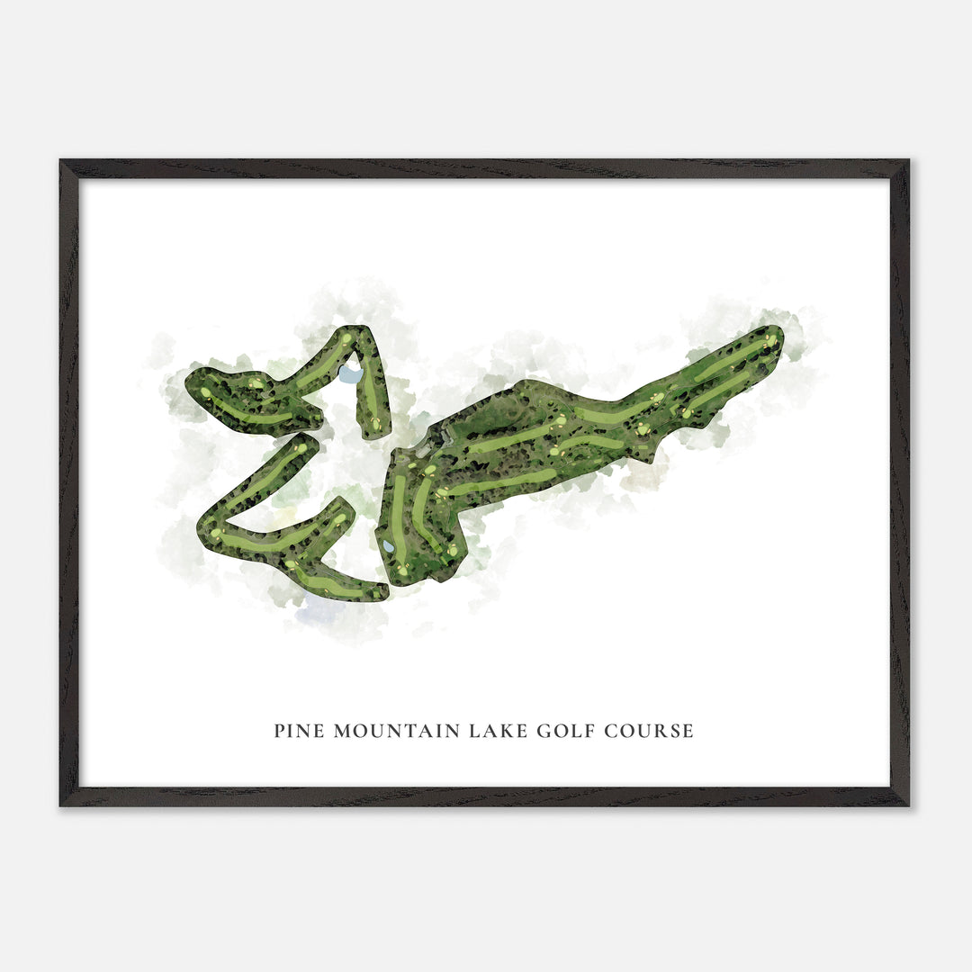 Print of Pine Mountain Lake Golf Course Classic Map