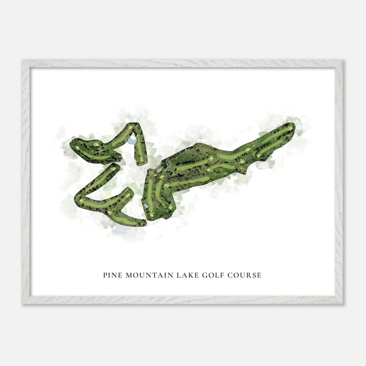 Print of Pine Mountain Lake Golf Course Classic Map