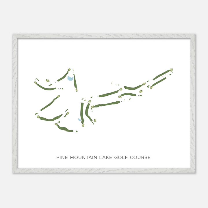 Print of Pine Mountain Lake Golf Course Modern Map