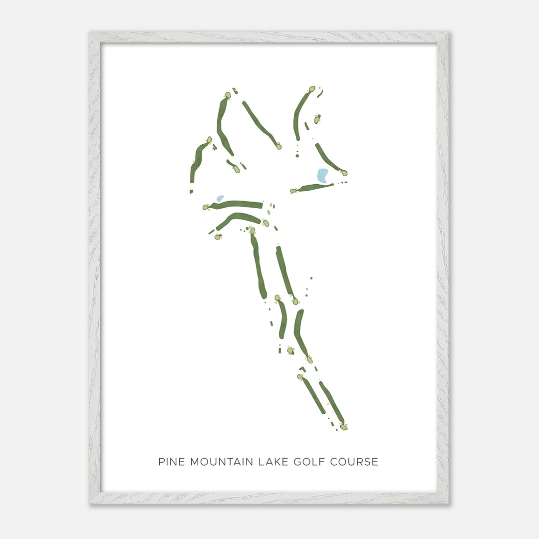 Print of Pine Mountain Lake Golf Course Modern Map