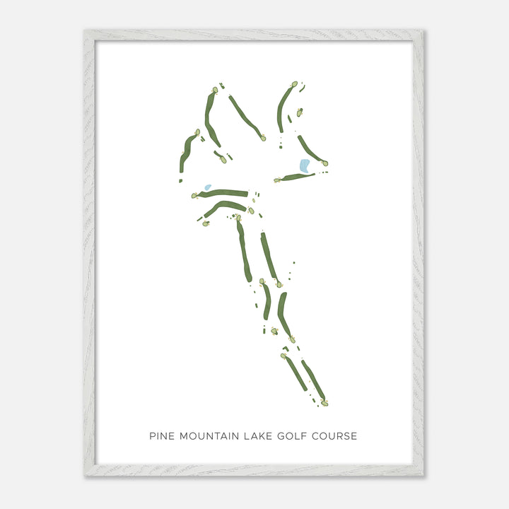 Print of Pine Mountain Lake Golf Course Modern Map