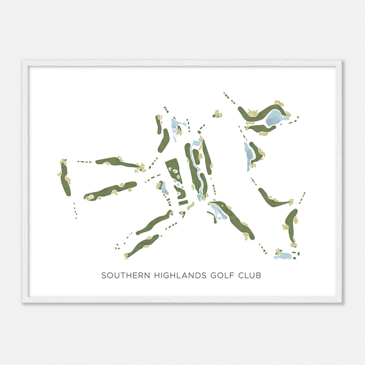 Print of Southern Highlands Golf Club Modern Map