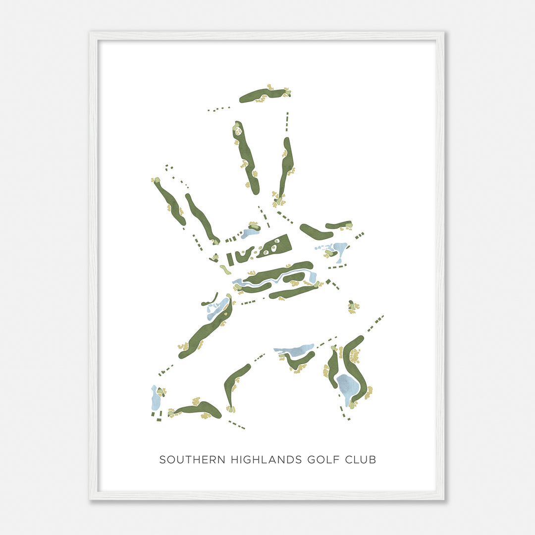 Print of Southern Highlands Golf Club Modern Map