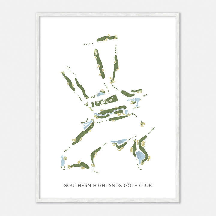 Print of Southern Highlands Golf Club Modern Map